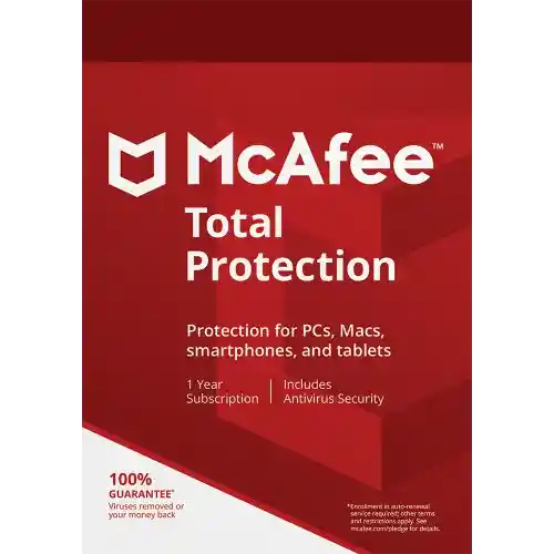 McAfee Total Protection - 1-an / 10-Appareils