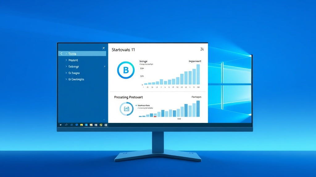 Interface de nettoyage et optimisation de Windows 11 24H2 avec graphiques de performance