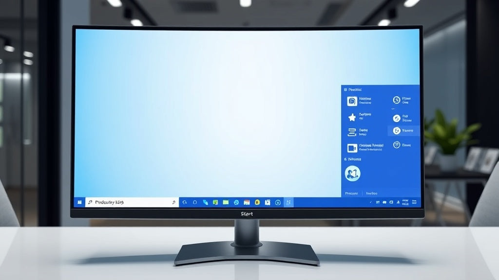 Interface moderne de Windows 11 Professionnel avec menu Démarrer centré, barre des tâches redessinée et fonctionnalités d'entreprise