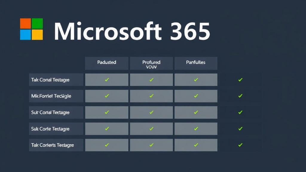 Comparatif visuel des abonnements Microsoft 365 pour télétravail : Personnel, Famille, Business Basic et Standard avec prix, applications et stockage OneDrive inclus en 2026