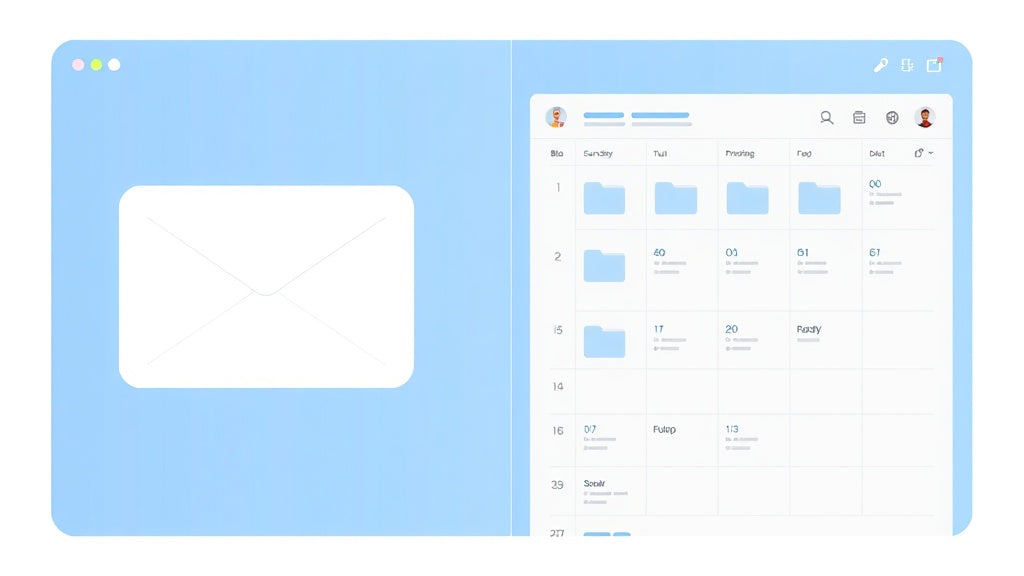 Illustration comparative des interfaces Outlook pour la gestion des emails et agendas
