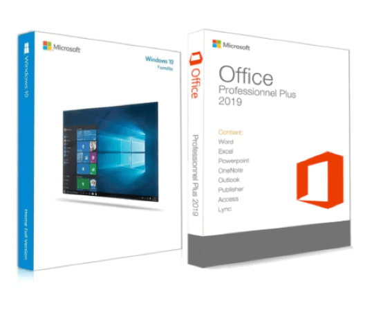 Pack Office 2019 Pro Plus et Windows 10 Famille