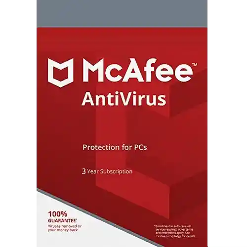 McAfee AntiVirus - 3-ans / 1-PC