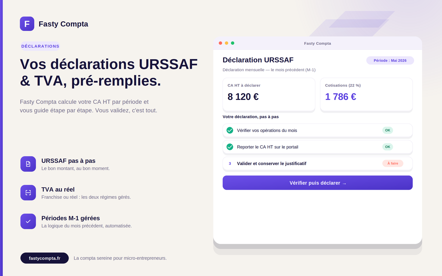 Logiciel Comptabilité Simple pour Micro-Entreprises - Fasty Compta - 6 Mois (14jours d'essai)
